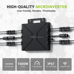Micro inversor de conexión a red de 1600W, salida de CA de 230V, entrada PV de 25-55V CC, inversor de onda sinusoidal pura MPPT para balcón, sistema de energía Solar para el hogar