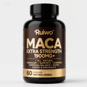Ruiwo nhãn hiệu riêng Maca gốc viên nang + Hàn Quốc Panax Ginseng - Black + Red Maca chiết xuất từ rễ nhân sâm viên nang bổ sung - Product Image 1