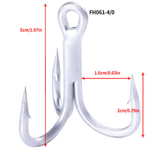 ตะขอระดับสูงแข็งแรง4เท่าเหยื่อตกปลาสามแฉกขนาดต่างๆติดต่อฉันได้เลย - Product Image 6