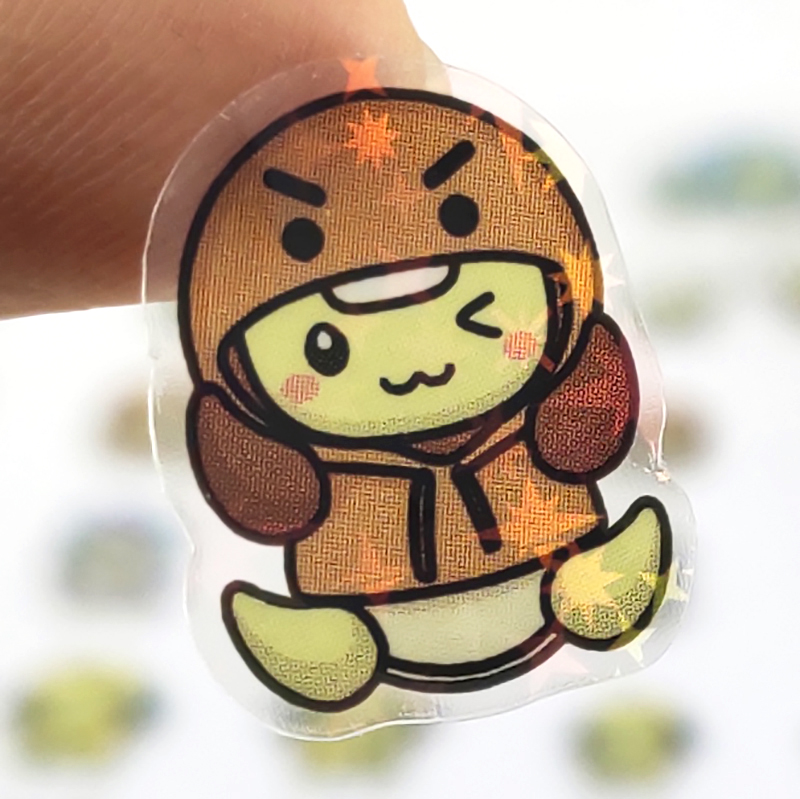 Adesivo trasparente die cut