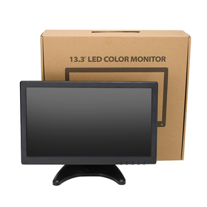 Monitor de computadora Monitor LCD de 13,3 pulgadas con entrada Hdmi Vga Av Bnc Monitor de pantalla ancha para Cctv o Pc