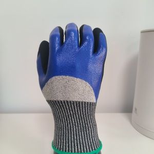 Custom Logo 4532 Mechanical Work Anti Cut Level 5 with Anti-Slip Function Nitrile Coated Work <strong>Gloves</strong> - Product Image 4