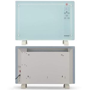 Homeleader Electric Panel Heater GH-15F, Crystal Glass Flat Convector Heater with LED Screen and Remote <strong>Control</strong>, 1500W, Black - Product Image 2