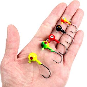フィッシングジグヘッドフック3.5g/5g/7g/10g/14g混合色フィッシュヘッドフックシャープ釣り用フック