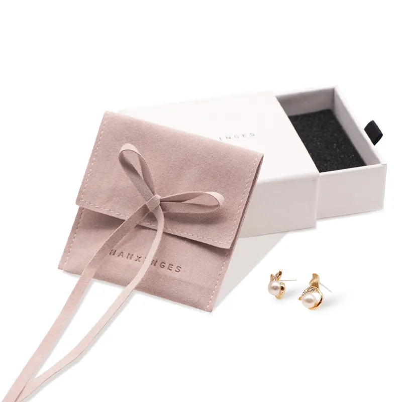 8*8CM collana braccialetto orecchino confezione di gioielli confezione regalo di lusso per borse a mano con stampa Logo personalizzata