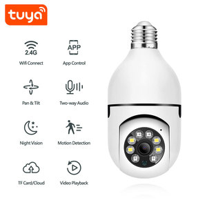 IR Night Vision 3.0MP Wifi Smart Light Bulb Cámara DE SEGURIDAD panorámica Home PTZ CCTV Cámara con Tuya Smart App PST-F1-3MP - Product Image 2
