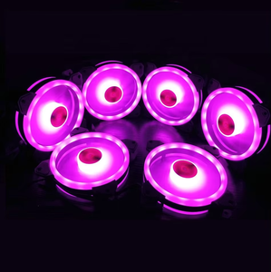 Ventiladores de caja de computadora con luz multicolor al por mayor de fábrica Ventiladores de caja de PC con control remoto