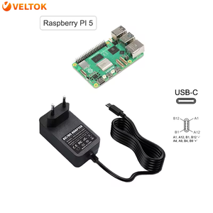 <strong>Power</strong> Adapter for <strong>Raspberry</strong> <strong>Pi</strong> 5 Usb-c 5.1v 5a Charger 27w <strong>Power</strong> Supply 27W 9v 3a 12v 2.25a 15v 1.8a - Product Image 2