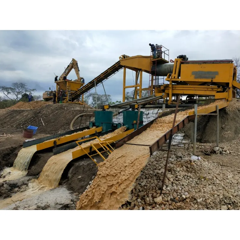 SINOLINKING-Equipo de lavado de oro con cinta transportadora, máquina de minería, planta de procesamiento