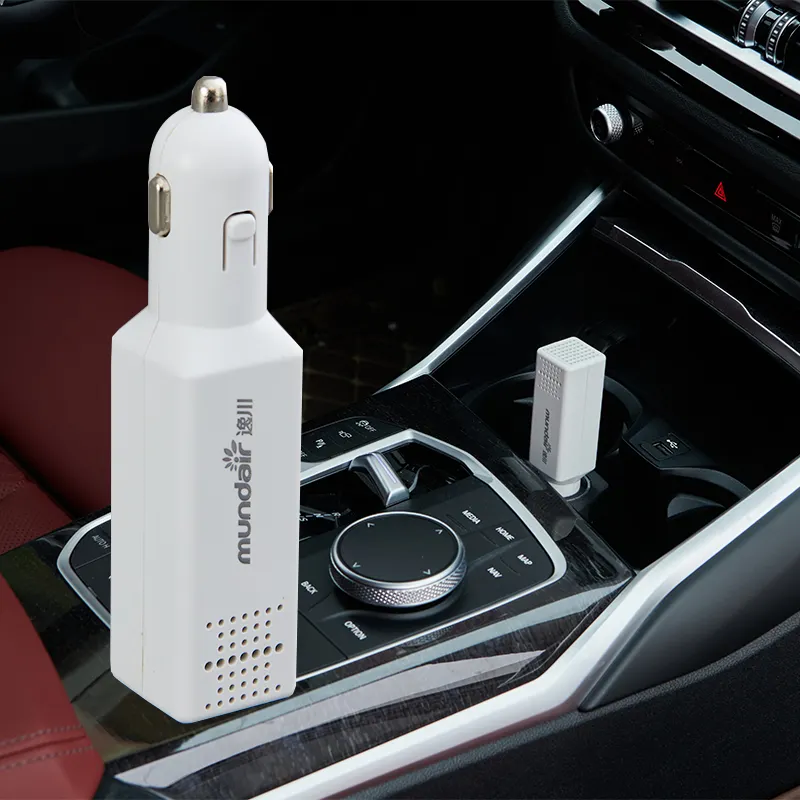 Désodorisant portable pour voiture Mini purificateur d'air USB pour voiture avec filtre HEPA