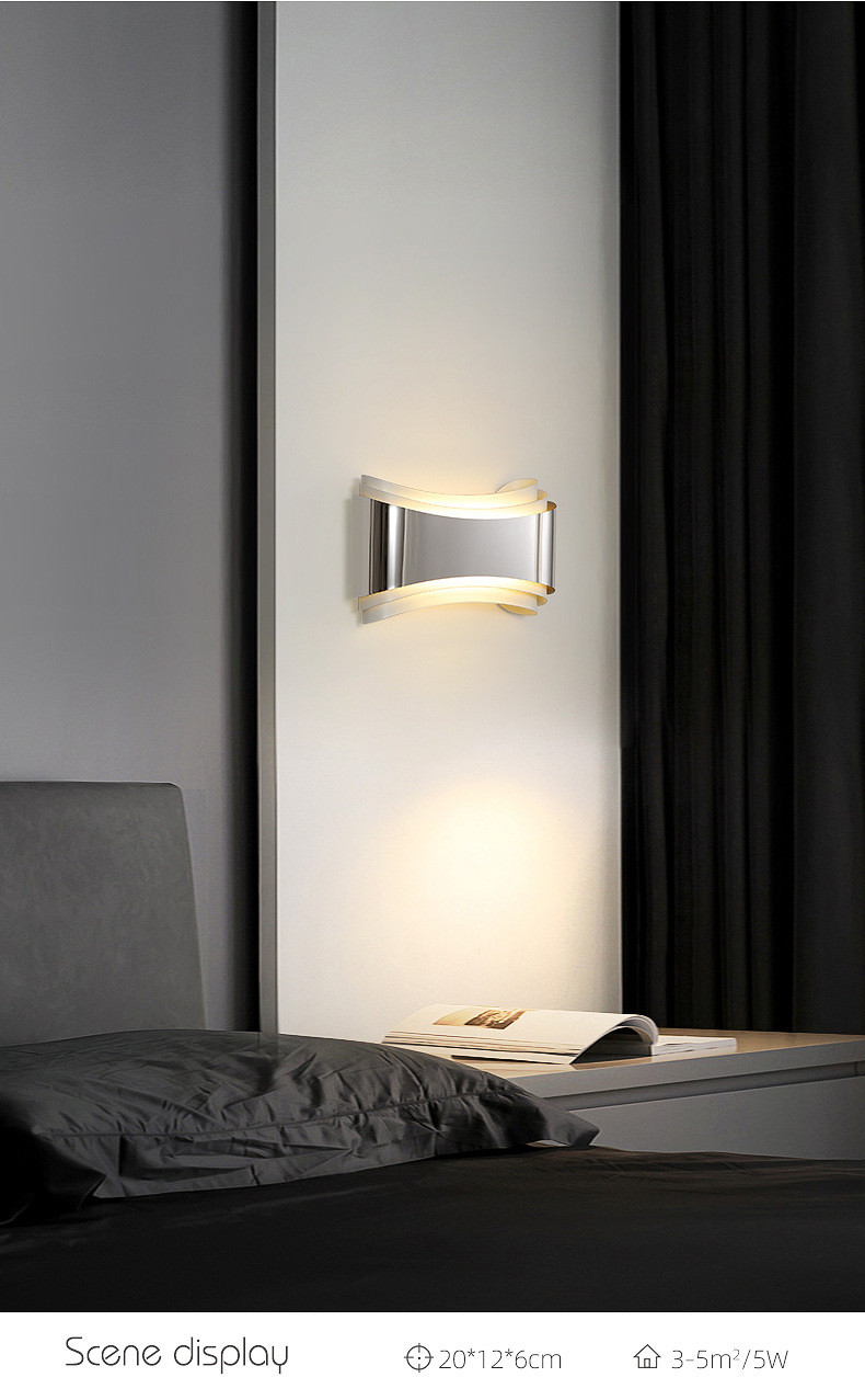 Bedroom lamp modern simple wall lamp cafe bar leisure lounge Hotel bedside special-shaped led iron wall Hotel Wall Lamp Modern