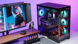 SAMAOEMデュアル強化ガラスデスクトップコンピューターケース<span class=keywords><strong>PC</strong></span>ゲーミングケーシングゲーマータイプCUsb3.0マイクロATXケース - Product Image 4
