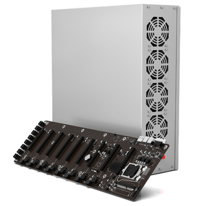 主板B75 65MM B75芯片LGA1155 8GPU插槽支持RX580 1070 P104 DDR3 SATA3.0 USB3.0显卡