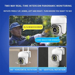 <strong>A13</strong> Security <strong>Camera</strong> Head 360 Degree Rotation HD 1080p Night Vision Cameres Intelligent Monitoring 2MP PTZ Surveillance - Product Image 4