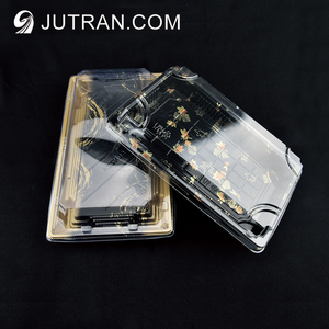 Tùy chỉnh sang trọng Sushi Hộp bao bì dùng một lần Sushi <span class=keywords><strong>container</strong></span> với nắp để đi Sushi khay - Product Image 5