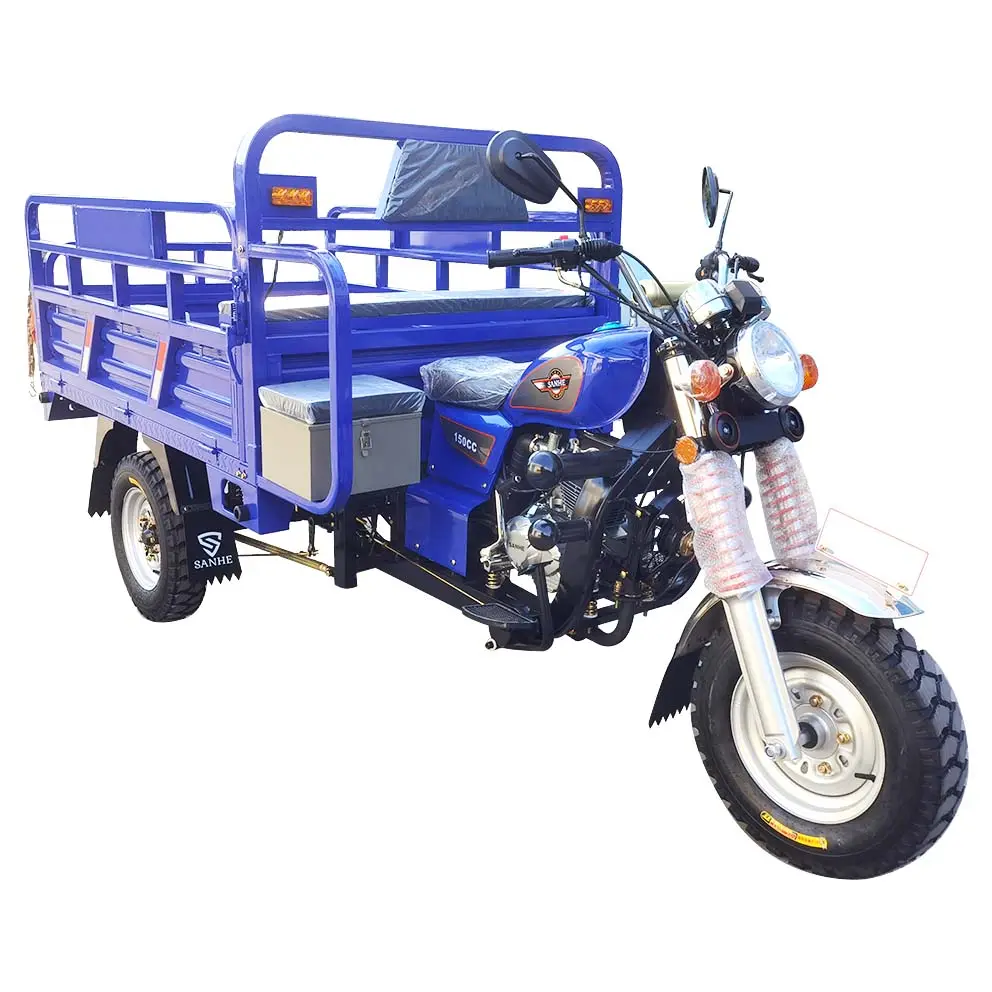 CHINA Hot sale petrol 3 wheeler 150cc cargo tricycles 150cc wind cooled motorcycles motor tricycle