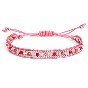Bohemian estilo colorido cristal Miyuki semente tecido miçangas amizade pulseira bola forma padrão presente feminino para casais
