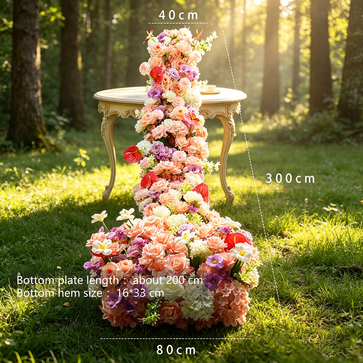 3m powder flap light cloud peach peony waterfall, suction cup, n