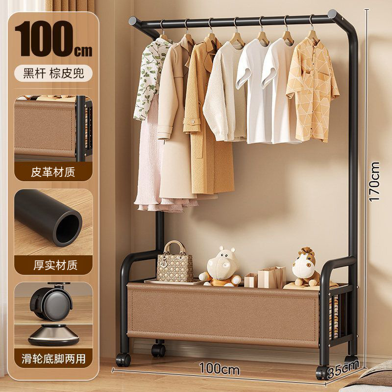 coat rack-100cm-black-brown