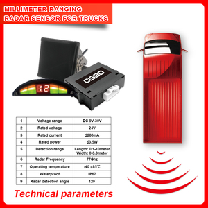 Radar de 77ghz, Sistema anticolisión para vehículos de minería, camiones, sensor de marcha atrás de estacionamiento - Product Image 4