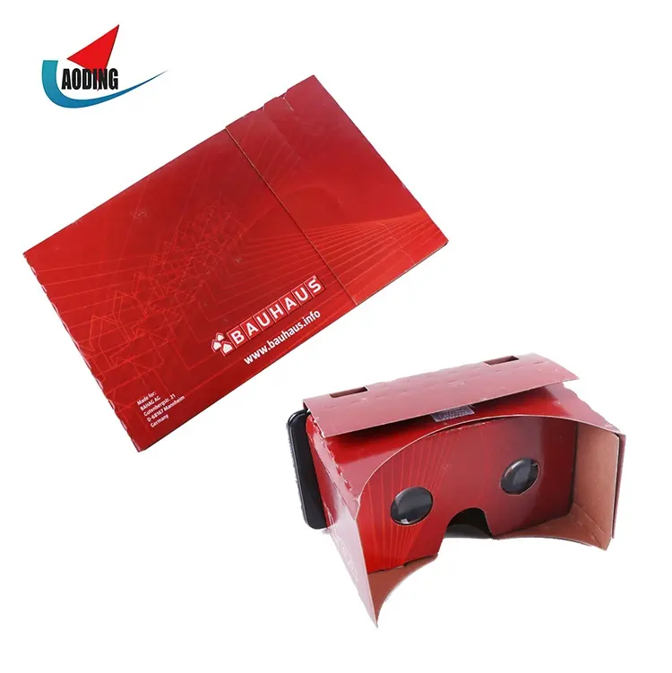 Gafas de realidad Virtual 3D plegables, 10% de descuento, personalizadas, QR Scan, Google Cardboard, VR