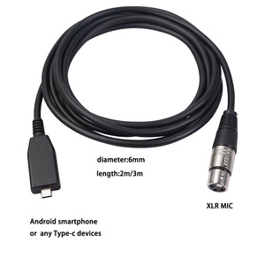 USB C Tipo C Macho a XLR Hembra Micrófono Enlace Estudio Cable de audio - Product Image 3