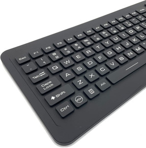 Industrial-Grade Silicone <strong>Keyboard</strong> with <strong>Touchpad</strong> &amp; Number Pad Washable Waterproof and Hygienic Design - Product Image 4
