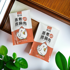 Personalizado Impresso Transparente Nylon Laminado PE Alta Temperatura Cozinhar Frango Comida Vacuum Retort Pouch para Salada