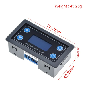 DC12V LED relè di tempo di ritardo digitale modulo programmabile Timer relè interruttore di controllo temporizzazione Trigger ciclo con custodia per interni - Product Image 2