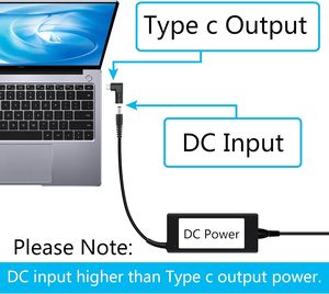 Right Angle DC <strong>5521</strong> <strong>to</strong> <strong>USB</strong> C Connector Adapter, 90 Degree PD 65W DC 5.5mm X 2.1mm <strong>to</strong> <strong>USB</strong> Type C Male Plug Power Charge Adapter - Product Image 3