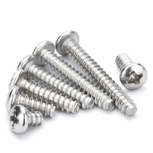 Stainless Steel <strong>M1</strong>.4 <strong>M1</strong>.6 <strong>M1</strong>.<strong>7</strong> M2 M2.2 M2.3 M2.5 M3 M4 M5 Round Head Cross Recessed Self Tapping <strong>Screw</strong> for Plastic - Product Image 5