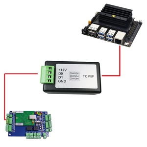 Wiegand 26/34/66 TCP/IP-Ethernet-Konverter Tastatur leser Eingang Kunden spezifisches OEM-Zugangs kontroll system Biometrische Zugangs kontrolle - Product Image 1