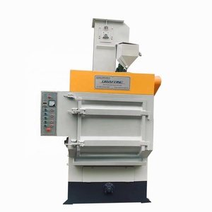 Bilyeli temizleyici dahili döner paletli lastik kayış kumlama makinesi döküm pas kaldırmak için kum Blaster takla kemer - Product Image 1