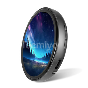 ป้ายชื่อพนักงานแบบกลม Beambox หน้าจอสัมผัส ลายการ์ตูน/อนิเมะ ป้ายชื่อแบบกำหนดเอง มีไฟกระพริบ พร้อมรูปถ่ายและคิวอาร์โค้ด - Product Image 2