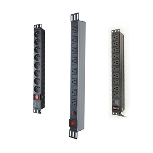 1U 19 "çok amaçlı soket 8port PDU raf montajı sunucu rafı veri merkezi için güç şeridi güç dağıtım ünitesi - Product Image 3
