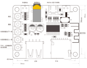 Wireless 5.0 Decoder Board DIY Audio Receiver Modul Decoder Wiedergabe Auto Lautsprecher Audio Verstärker Board