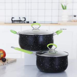 Nhà Bếp Nấu Ăn Cookware Set không dính kinox Cookware thép không gỉ Súp sữa Nồi kho chậu - Product Image 1