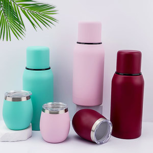 <span class=keywords><strong>25oz</strong></span> 8oz Yerba Mate çay kabak seti 8oz Yerba Mate fincan kapanış kapağı ile termos şişe Bombilla saman termo mates fincan