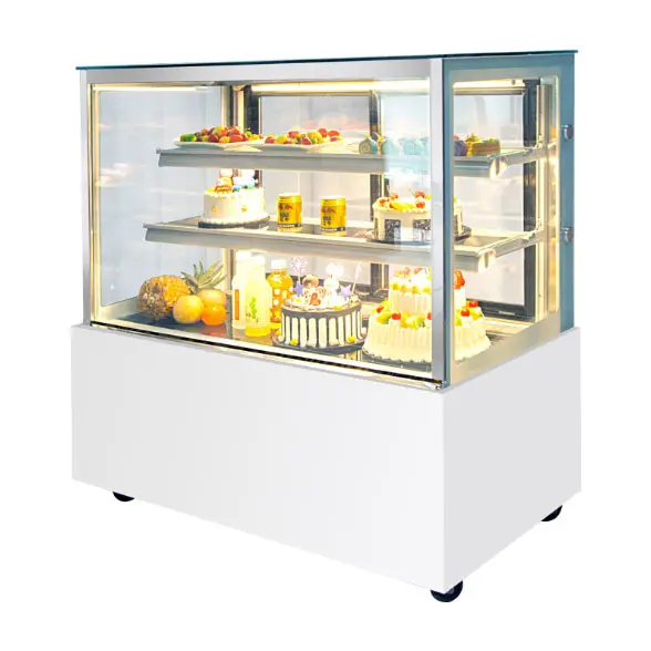 Refrigerador de exhibición de pasteles, escaparate de panadería, refrigerador de exhibición, comercial, refrigerado, tienda de bebidas, refrigeración por aire