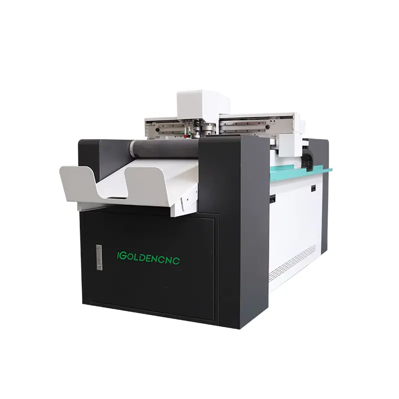 Máquina cortadora de tarjetas de visita de cartón digital CNC hoja de cama caja de cartón de papel hoja de oscilación de vibración
