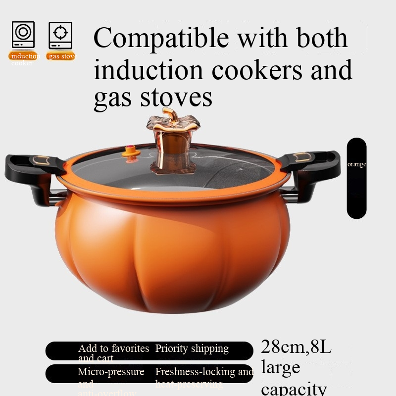 Pot citrouille orange-8l