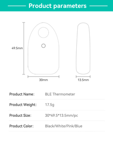 Termómetro doméstico Sensor de temperatura Teléfono móvil Sensor de temperatura Temperatura Humedad Registrador de datos - Product Image 5