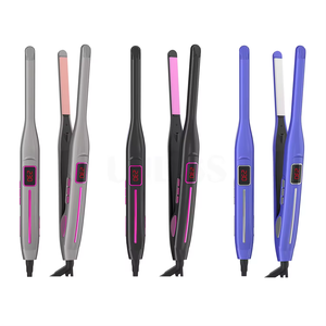 Hete Verkoop Potlood Plat Ijzer Mini 1/2 Inch Toermalijn Keramiek 2 In 1 Smalle Stijltang Kleinste Platte Ijzer Voor Kort Haar - Product Image 2