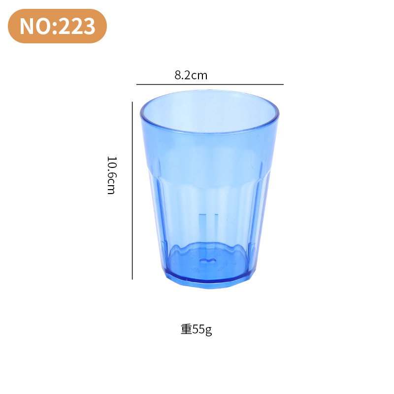 Lignes verticales bleues transparentes 350ML