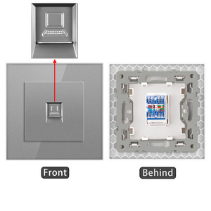 Gigabit velocità Internet Super sei Computer cavo di rete grande scheda due Bit doppia presa 86 muro nascosto PC di installazione 110V - Product Image 2