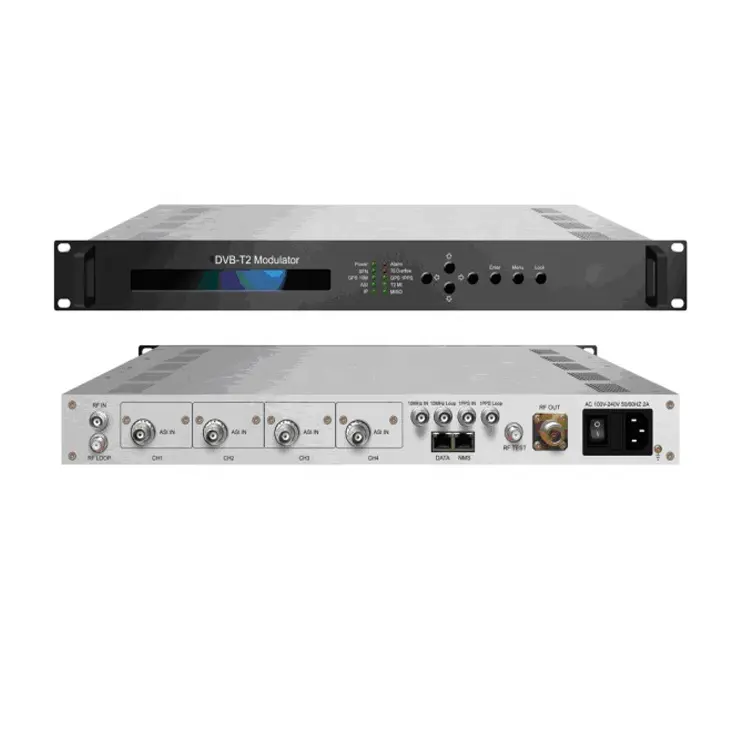 CASおよびSTBを備えたDVB-T2変調器でヘッドエンドASI/IPを送信するデジタルTV