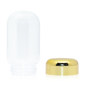 3.<strong>5g</strong> 60ml 100ml Clear Flower Packing Childproof Custom Air Tight Upside Down Glass <strong>Bottle</strong> with Child Safe Screw Lid - Product Image 2