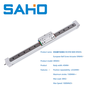 Carril de guía deslizante lineal CNC SRW45, componentes de núcleo de mesa de tornillo de bola, rodamiento y Motor para enrutador CNC