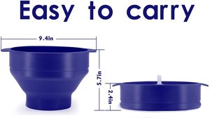 Tự Chế Lò Vi Sóng Biểu Tượng Tùy Chỉnh Bỏng Ngô Popper Các Nhà Sản Xuất Đóng Mở Bpa Miễn Phí Silicone Bỏng Ngô Bát Với Xử Lý Và Nắp - Product Image 4