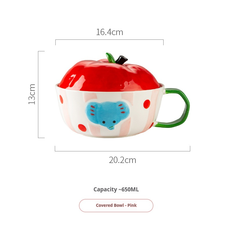 Tazón con Tapa Rosa (32 unidades/caja)